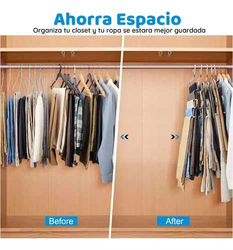 ganchos perchas para pantalones organizador de ropa colgadores colgar  closet 30