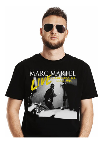 Polera Marc Martel Live In Auckland Rock Impresión Directa