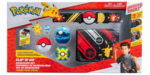 Pokemon Paquete Múltiple Clip N Go Set Bandolier 7 Pcs Bolsa