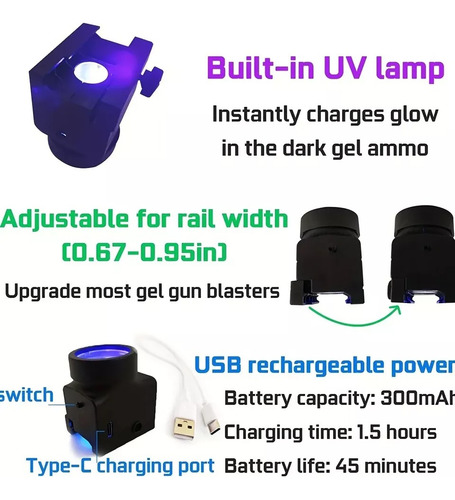Trazadora Led Para Lanzadoras De Hidrogel X Gravedad 1000orb