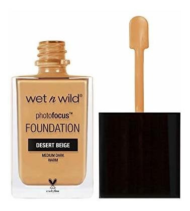 Wet N Wild Photo Focus Foundation, Beige Desierto, 1 Onza