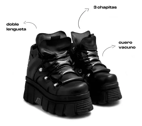 Borcegos outlet rockeros mujer