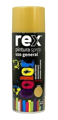 Pintura En Spray Aerosol Dorado 400ml Rex Rex60009 *ub*