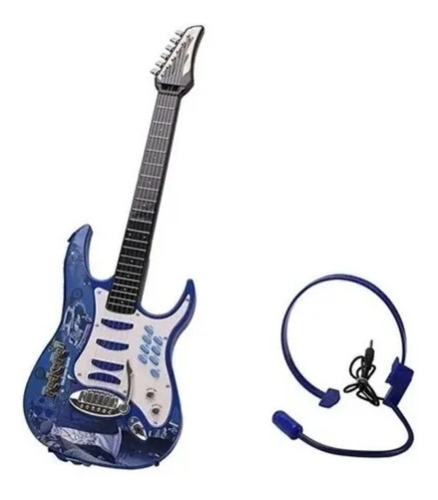 Guitarra Eléctrica Para Niño Con Diadema De Micrófono