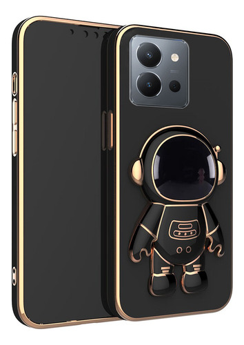 Funda Para Vivo Y36 Galvanoplastia Silicona Astronautas
