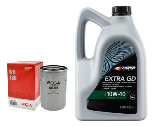 Kit Filtro Wega + 4l Aceite Puma 10w40 Ford Mondeo 1.8 Clx