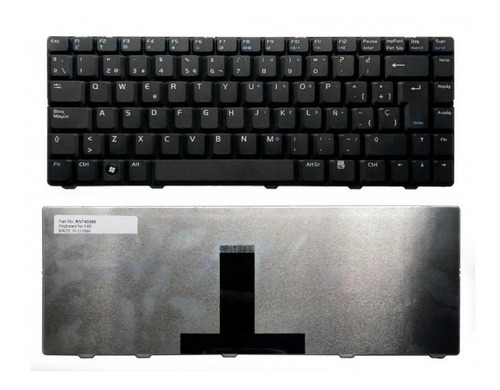 Teclado Asus F80 Commodore H54z A24a Color Negro