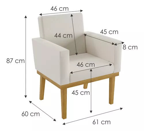Cadeira Poltrona Quarto Promoção Kf Móveis - R$ 197