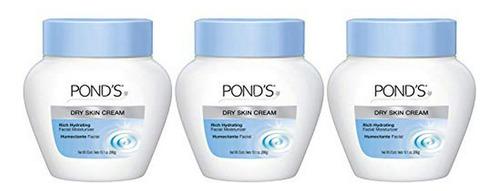 Crema Pond's Extra Rich Dry Skin - 10.1 Onzas (paquete De 3)