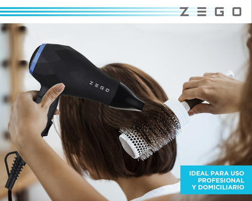 Imagen 4 de 8 de Secador De Pelo Zego Plegable Portatil Chico De Viaje 1000w