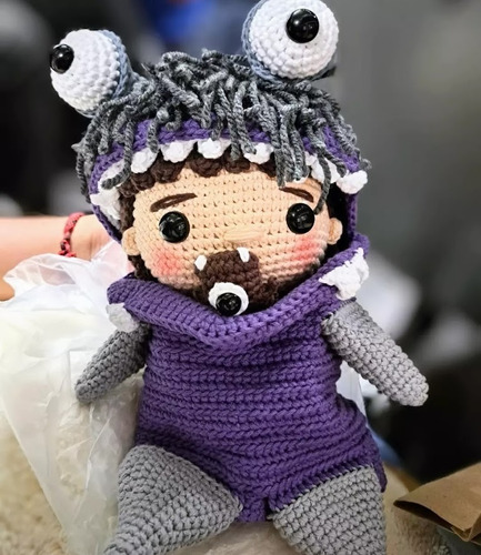 Peluche Artesanal Boo - Tejido A Mano / Crochet