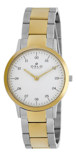 Relógio Oslo Feminino Ref: Oftsss9t0066 B2sk Slim Bicolor