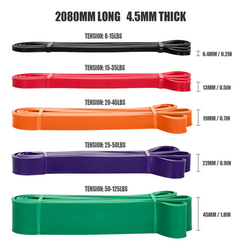 Banda Resistance Loop Band De Látex Natural Para Ayudar A Le