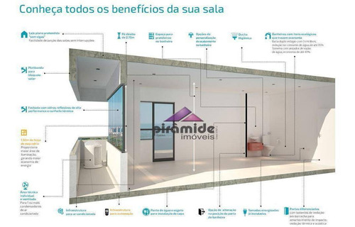 Imagem 19 de 20 de Sala À Venda, 38 M² Por R$ 290.000,00 - Jardim São Dimas - São José Dos Campos/sp - Sa0846