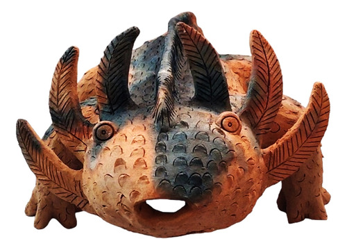 Artesanía Prehispánica Ajolote Axolotl, Barro (michoacán)