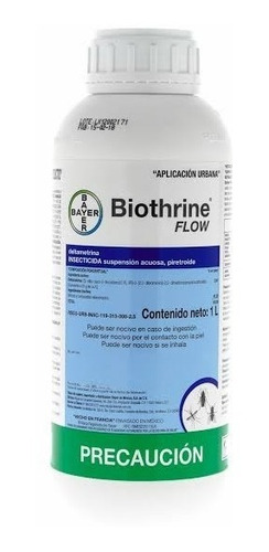 Biothrine Flow Bayer 1 Litro Insecticida Chinches Pulgas Y +
