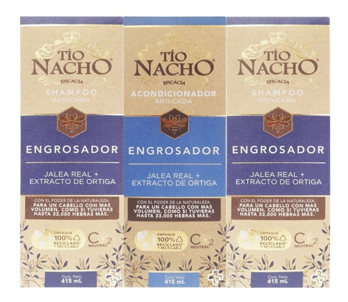 Tio Nacho Anticaida Engrosador  Shampoo X 2 + Acondicionador