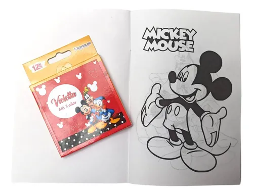 Sorpresa Fiesta Infantil Kit Libro Para Colorear Por 12