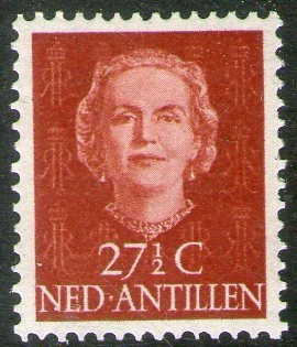 Antillas Holandesas Sello Nuevo Reina Juliana Años 1950-54 