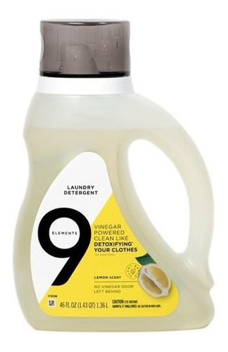 Detergente Para Ropa Ecológico Limón 1.36lts 9 Elements