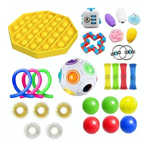2 Fidgets Con Púas Para Adultos | Herramienta Sensorial De Relajación Y Estrés | Portátil Y Ergonómico