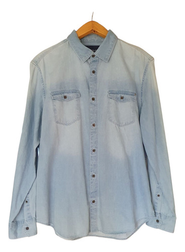 Camisa De Jeans Calvin Klein Importada Mb Estado Divina! (Usado)