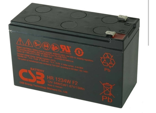 Imagen 1 de 3 de Bateria 12v 7ah Ups