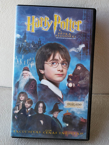 Vhs Harry Potter E A Pedra Filosofal Fita Videocassete Dubla