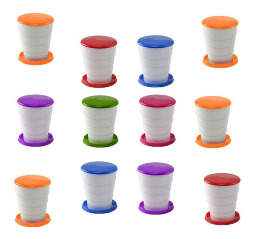 Imagen 1 de 3 de 18 Vasos Plegables Varios Colores Para Personalizar