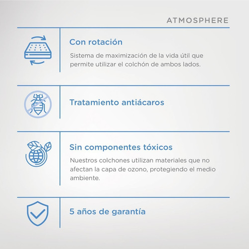 Imagen 6 de 9 de Conjunto Suavestar 1 1/2 Atmosphere- 190x100