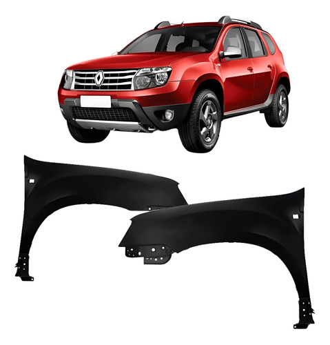 Paralama Duster 2011 2012 2013 14 15 16 2017 Com Furo Pisca