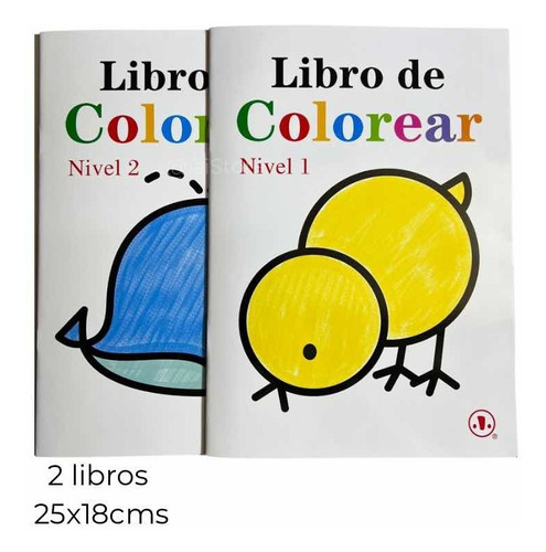Libro Para Colorear, Nivel 1 Y 2