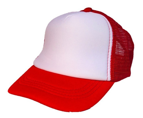 Gorra Infantil Sublimar Sublimacion Trucker Colormake Rojo