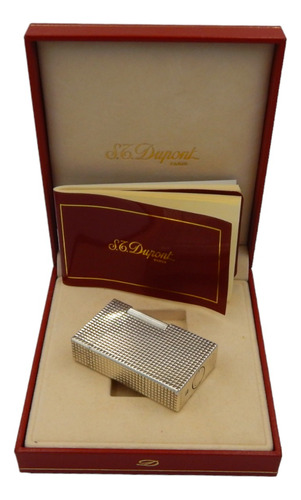 Encendedor St Dupont Vintage Plateado -auténtico Y Elegante