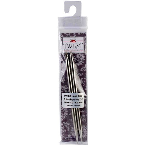 Needle Tips 5 Inch (13cm) Twist Red Lace Interchangeabl...