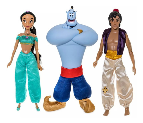 Set 5 Muñecos Aladdin Clasico Disney Store 2022