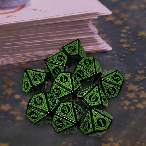 Juego De Dados Poliédricos 10x Juego De Dados Para Juegos