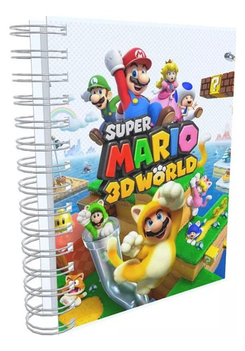 Agenda Personalizada Super Mario 2024 Grande Capa Dura