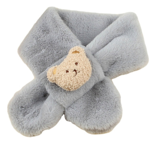 Cartoon Bear Baby Scarf Soft Plush Winter Neck Warmer Fashio