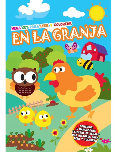 Mega Set Para Leer Y Colorear - En La Granja - Pepita Books