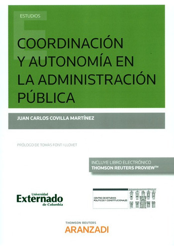 Libro Coordinacion Y Autonomia En La Administracion Publica