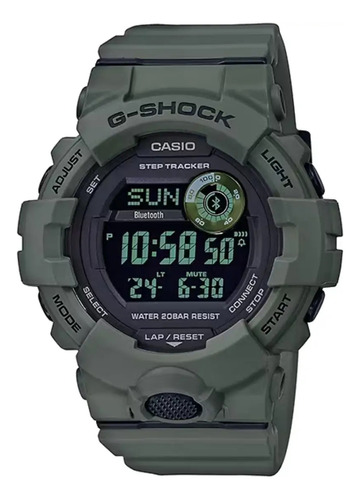 Reloj Casio G-shock Gbd-800uc-3 Ghiberti Color de la correa Verde