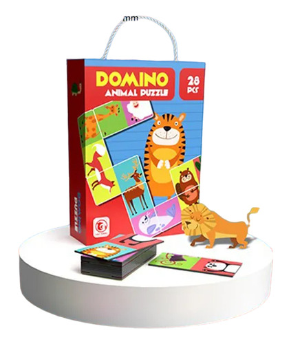 Juego De Mesa Domino Infantil Animalitos Juguete Didáctico