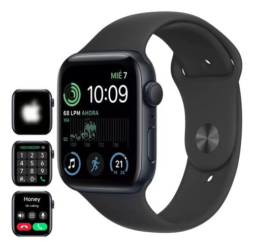 Smartwatch Oem 2.01'' Reloj Inteligente Bluetooth Negro Plus