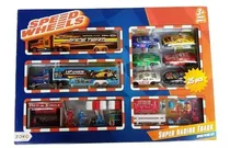 Comprar Set De Carritos Speed Whells 25 Piezas Juguete Niño