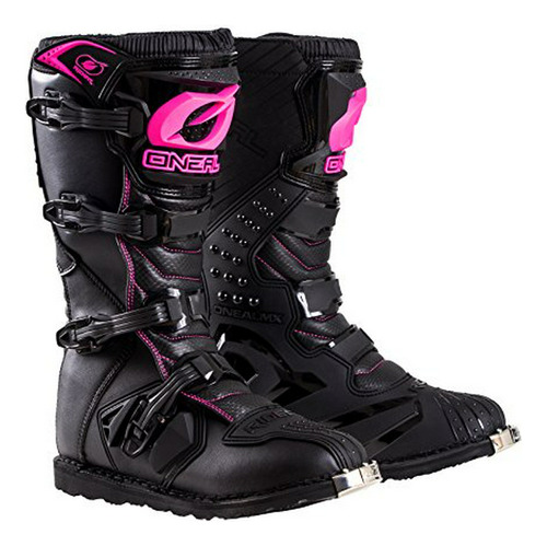 Bota Para Mujer O'neal Rider Blk/pnk (negro/rosa, 9)