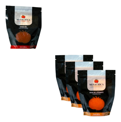 Sazonador Jitomate Recaudo Y Salsa Condimentada 300gr 4pack