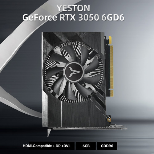 Tarjeta Gráfica Gddr6 6g 3050 Rtx Yeston Potente Y Resistent