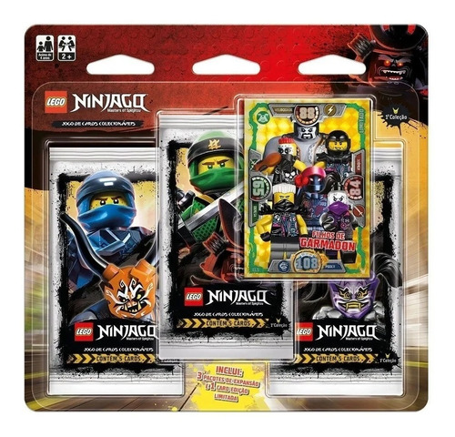 Jogo De Cards Lego Ninjago Blister Triplo Envelopes Coleção 