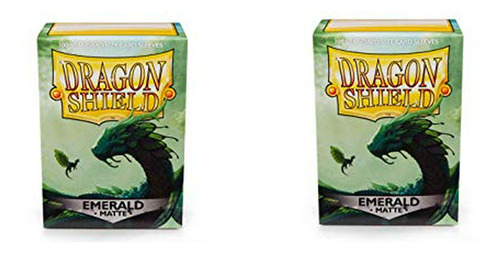 Carpeta Y Funda Para Tarj 2 Packs Dragon Shield Matte Emeral